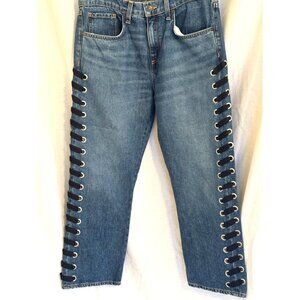 Veronica Beard Women's Girlfriend Jeans, Ines 10.75 Stone Wash, Size 29.